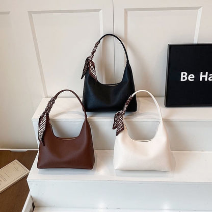 Faux Leather Shoulder Bag