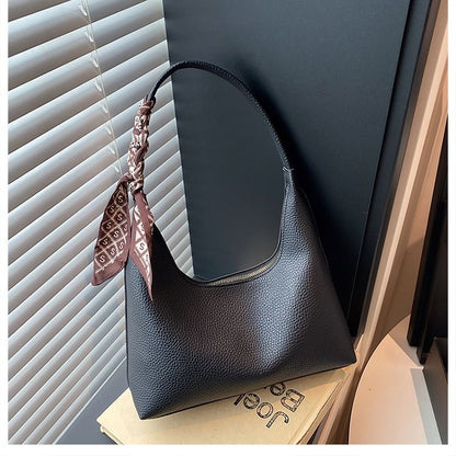 Faux Leather Shoulder Bag
