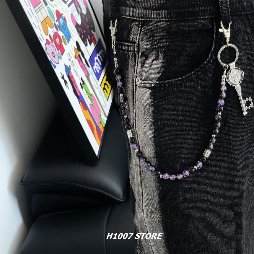 Key Alloy Bead Jeans Chain