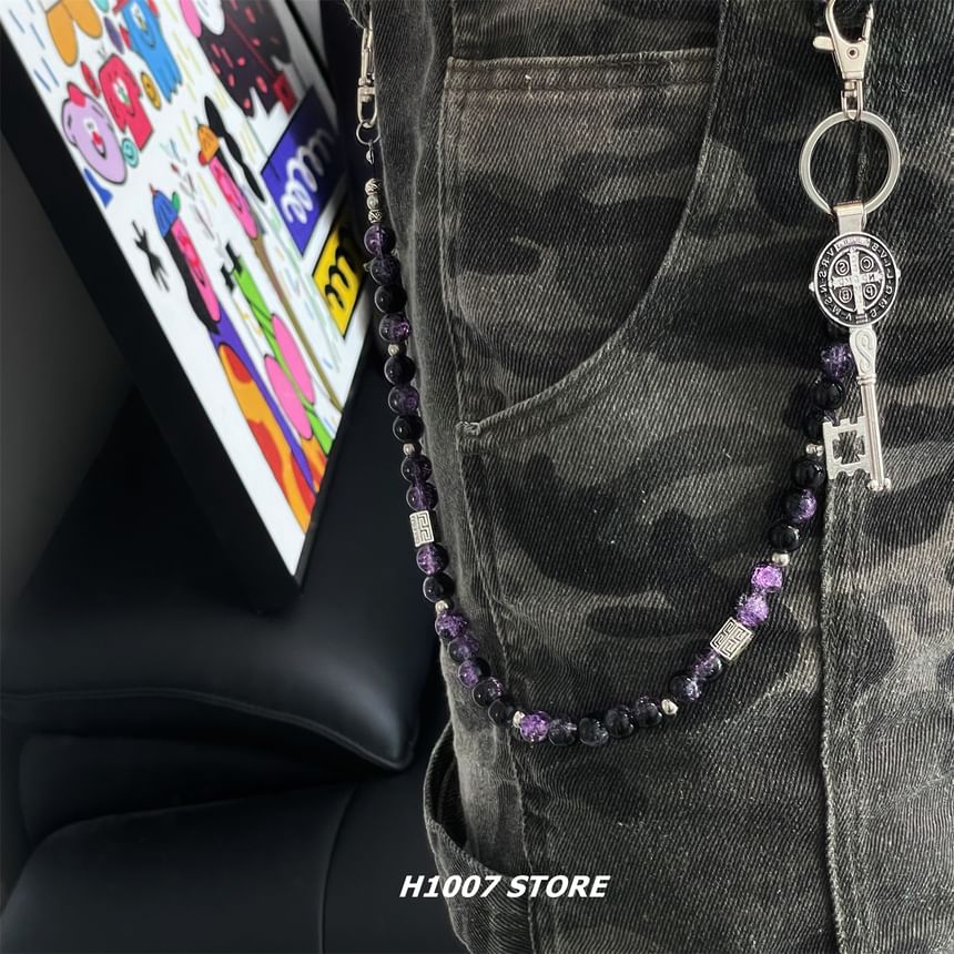 Key Alloy Bead Jeans Chain