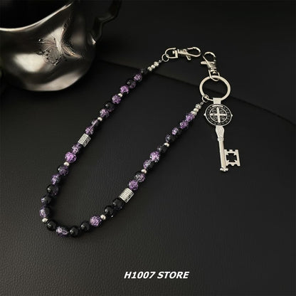 Key Alloy Bead Jeans Chain