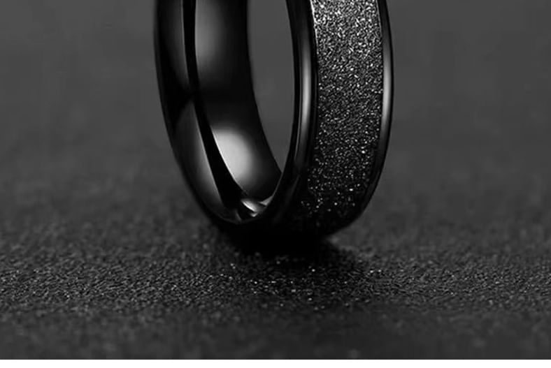 Frosted Alloy Ring