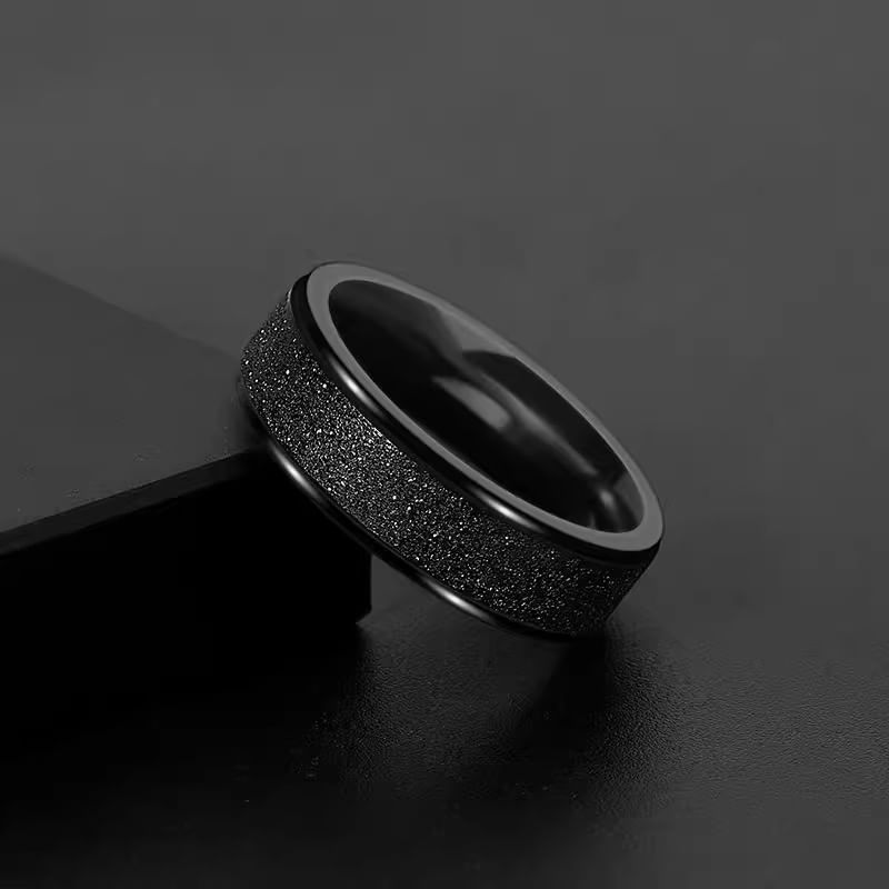 Frosted Alloy Ring