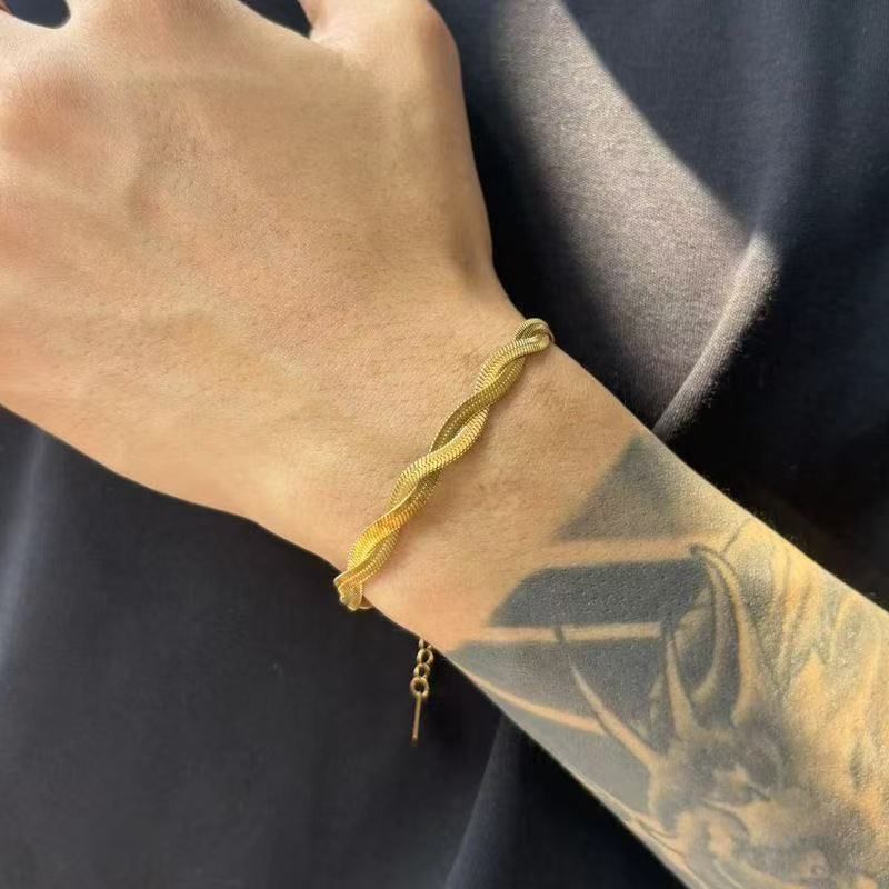 Helical Alloy Bracelet