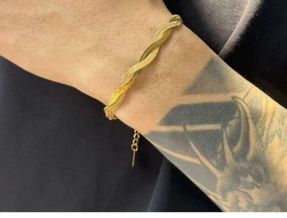 Helical Alloy Bracelet
