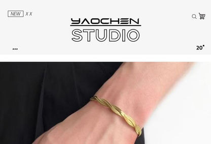 Helical Alloy Bracelet