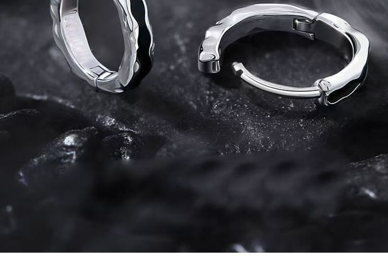 Irregular Alloy Huggie Earring / Set