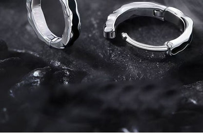 Irregular Alloy Huggie Earring / Set