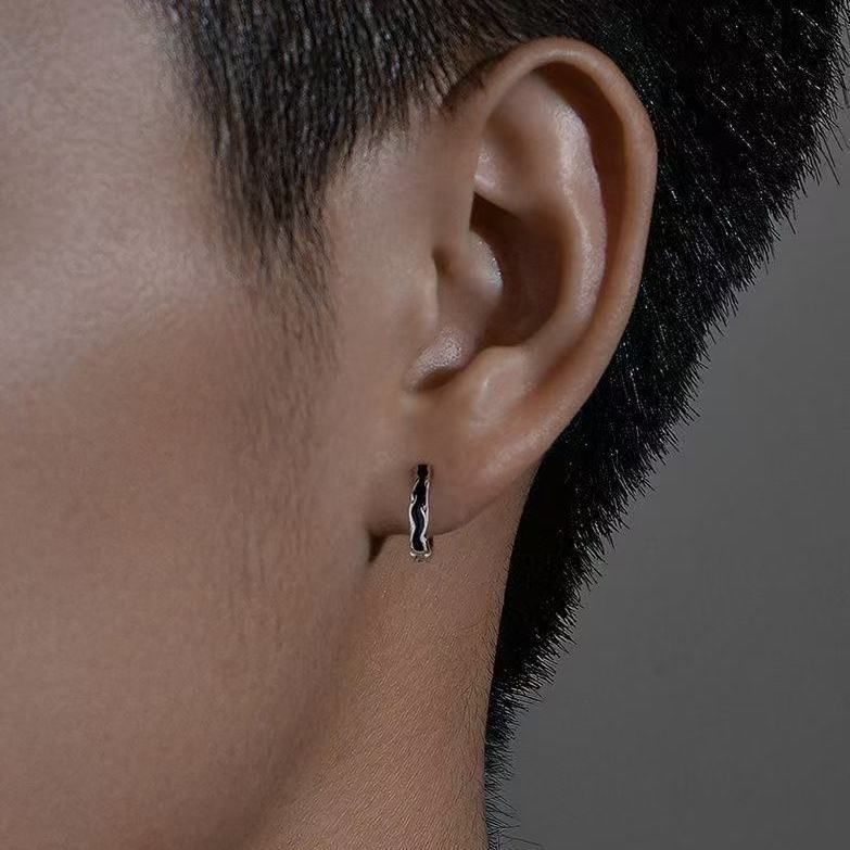 Irregular Alloy Huggie Earring / Set