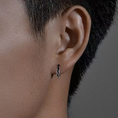 Irregular Alloy Huggie Earring / Set