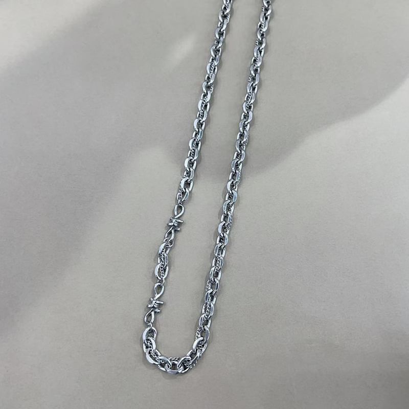 Silver Tone Chain Necklace