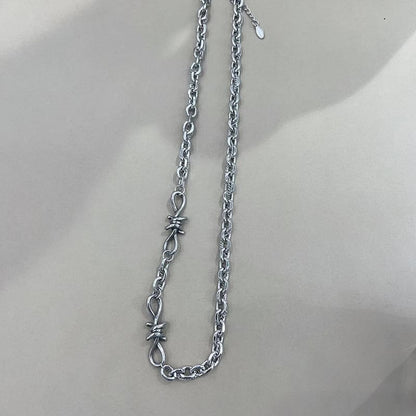 Silver Tone Chain Necklace