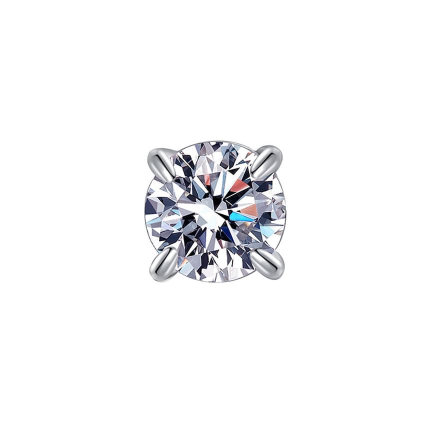 Sterling Silver Rhinestone Magnetic Earring / Set