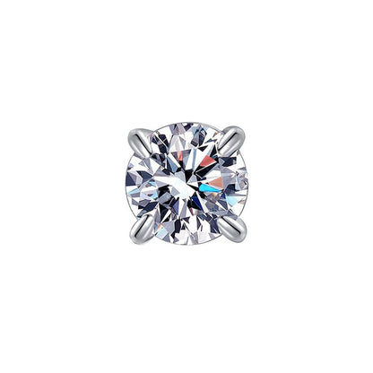 Sterling Silver Rhinestone Magnetic Earring / Set