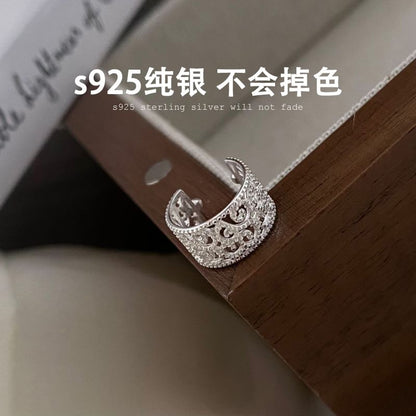 Sterling Silver Perforated Ear Cuff / Set