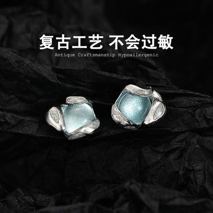 Sterling Silver Gemstone Ear Stud / Set