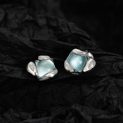 Sterling Silver Gemstone Ear Stud / Set