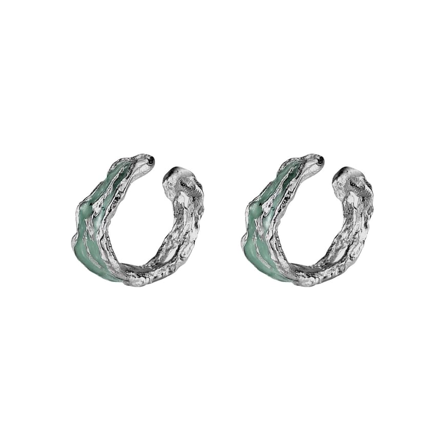 Sterling Silver Irregular Ear Cuff / Set