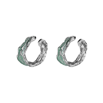 Sterling Silver Irregular Ear Cuff / Set