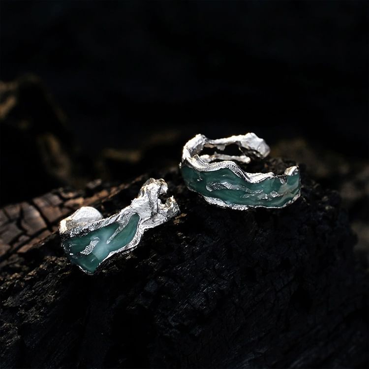 Sterling Silver Irregular Ear Cuff / Set