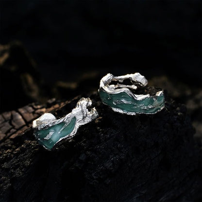 Sterling Silver Irregular Ear Cuff / Set