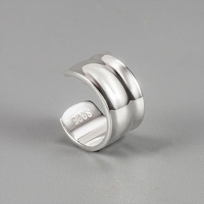 Sterling Silver Shiny Ear Cuff / Set