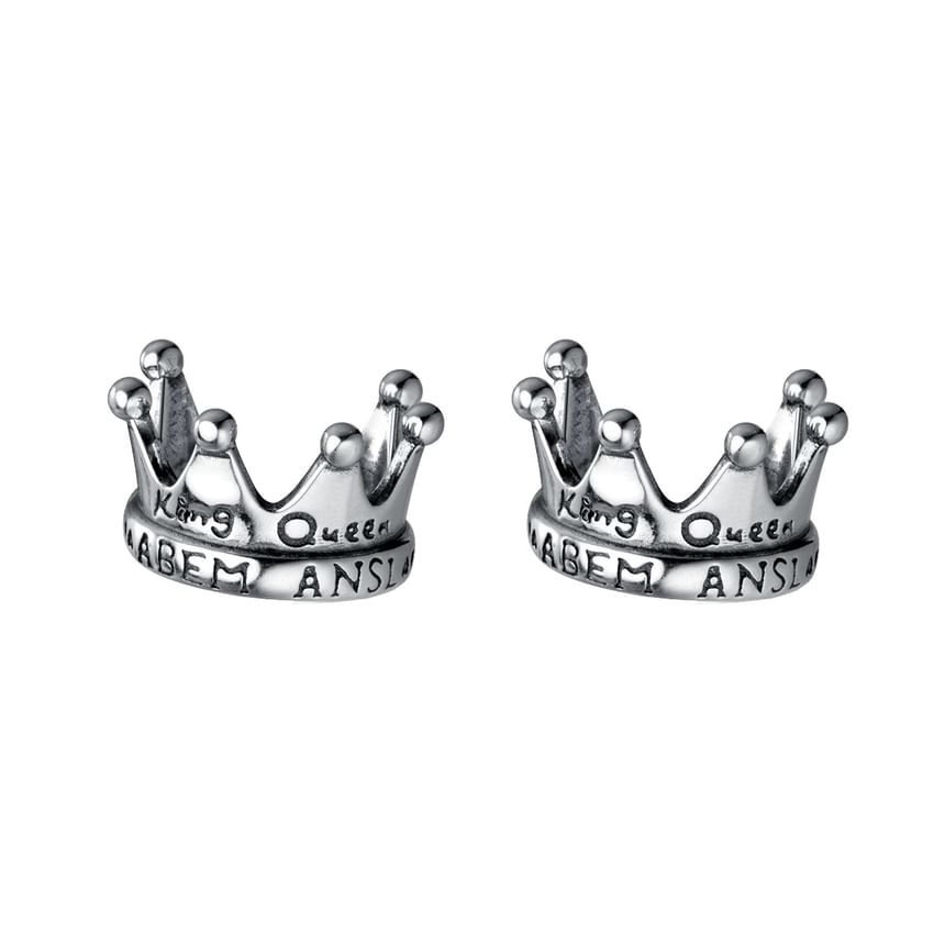 Sterling Silver Crown Ear Cuff / Set