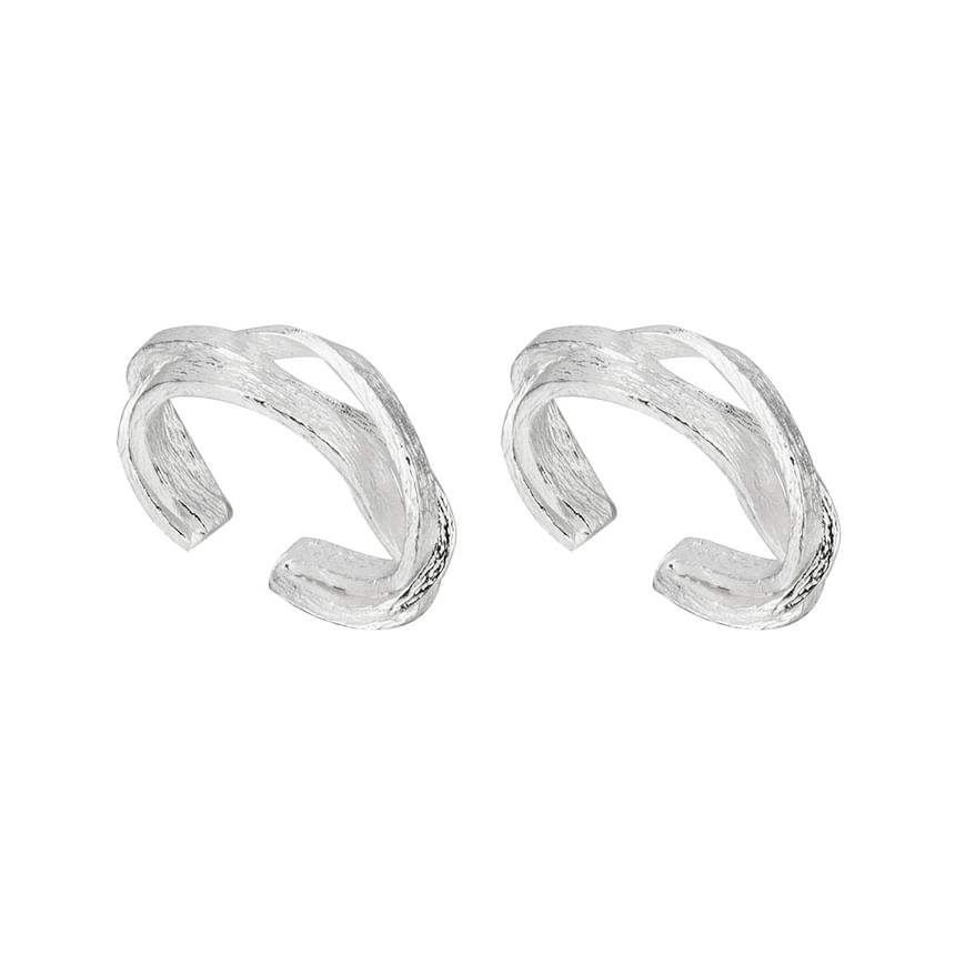 Sterling Silver Layered Ear Cuff / Set