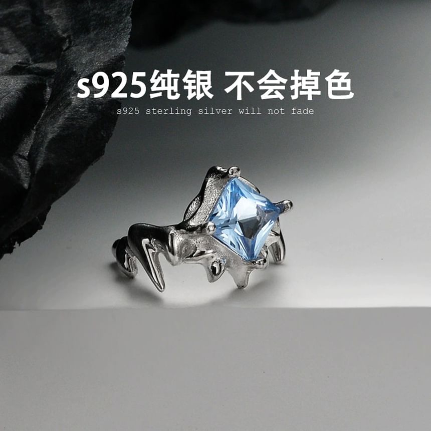 Sterling Silver Rhinestone Ear Cuff / Set