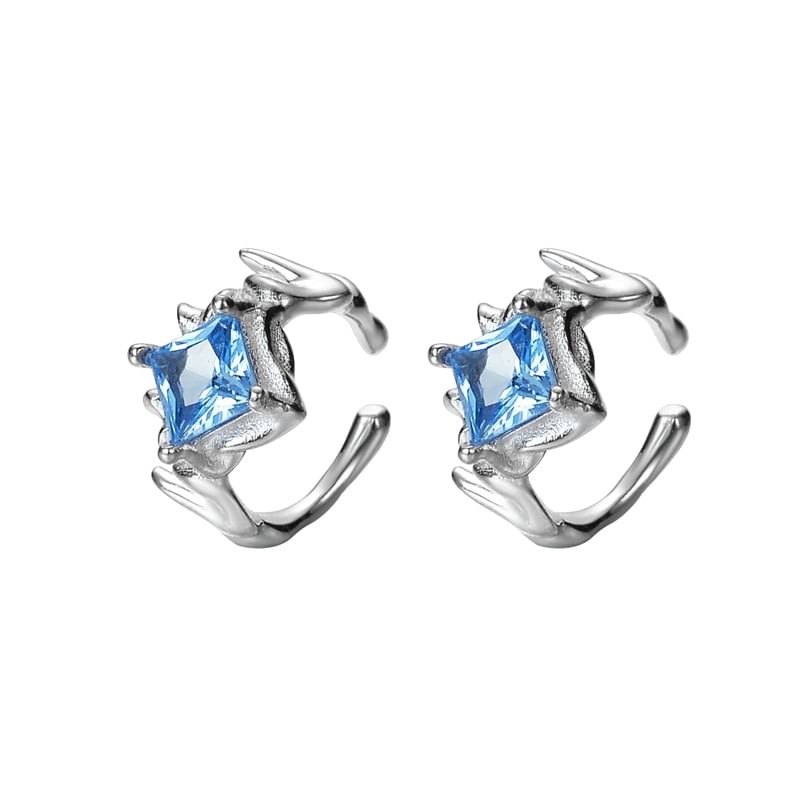 Sterling Silver Rhinestone Ear Cuff / Set