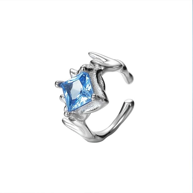 Sterling Silver Rhinestone Ear Cuff / Set