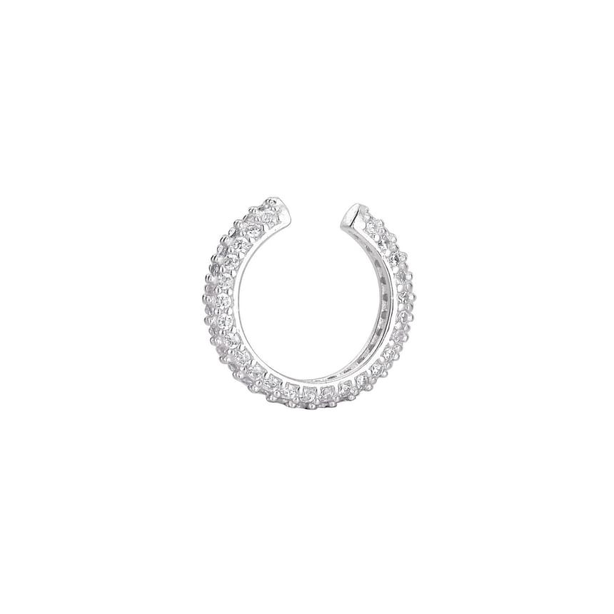 Sterling Silver Rhinestone Ear Cuff / Set