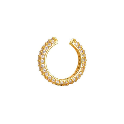 Sterling Silver Rhinestone Ear Cuff / Set