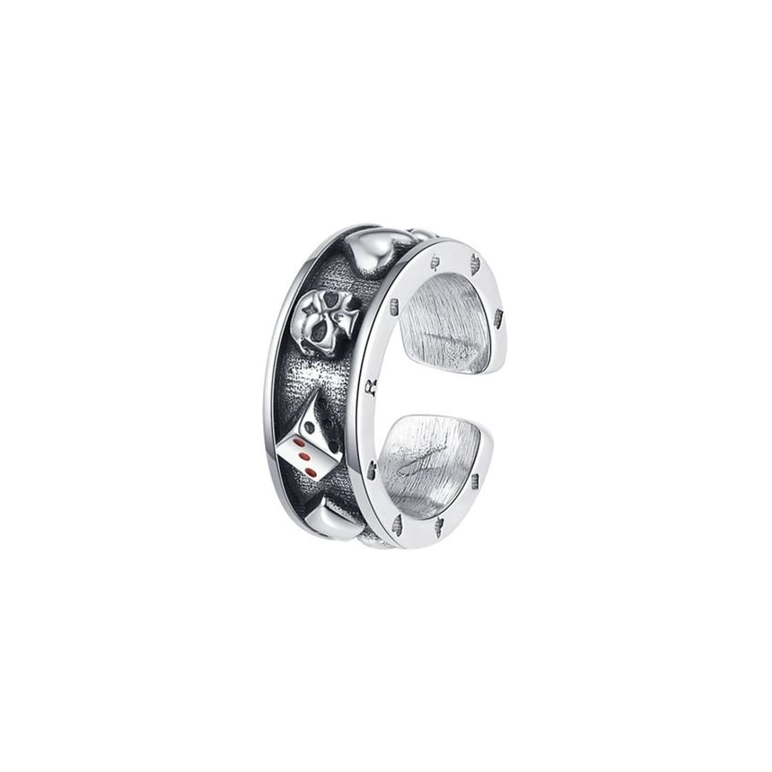 Sterling Silver Poker Ear Cuff / Set
