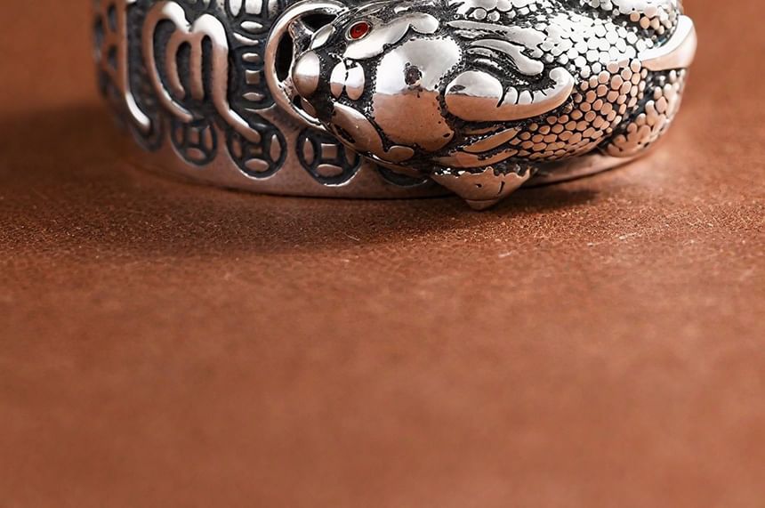 Sterling Silver Pixiu Engraved Ring