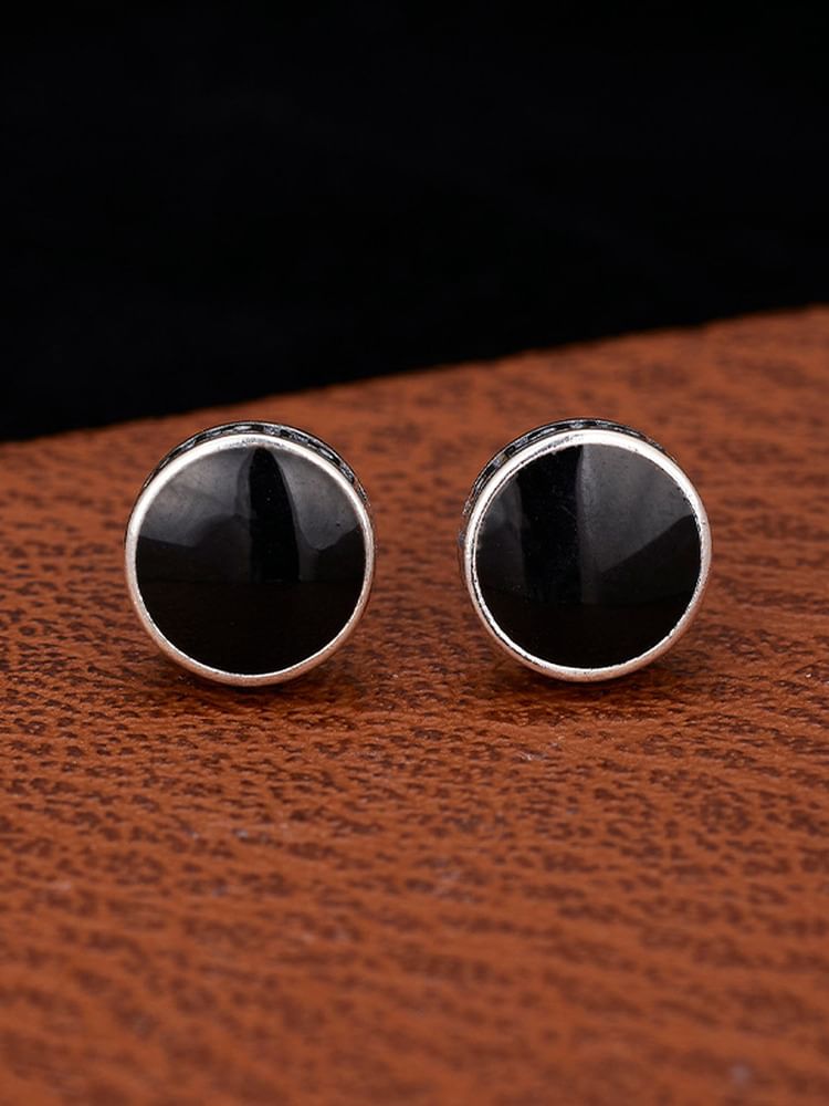 Sterling Silver Engraved Ear Stud / Set