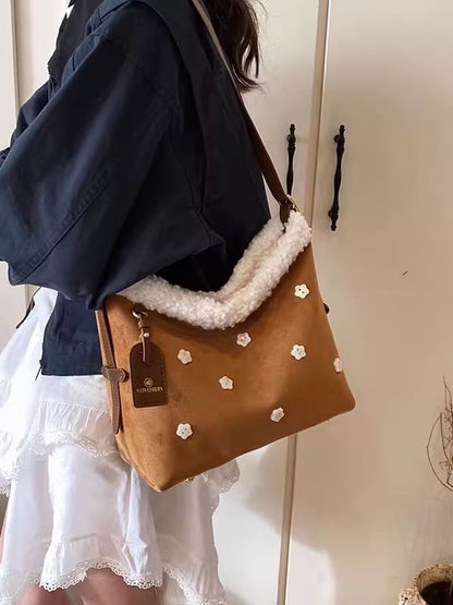 Fleece Lined Shoulder Bag