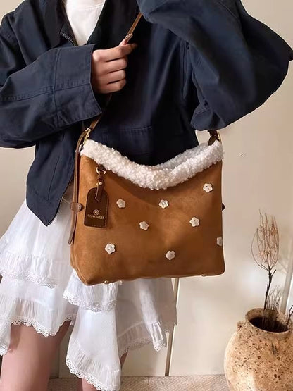 Fleece Lined Shoulder Bag