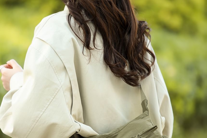 Nylon Plain Shoulder Bag