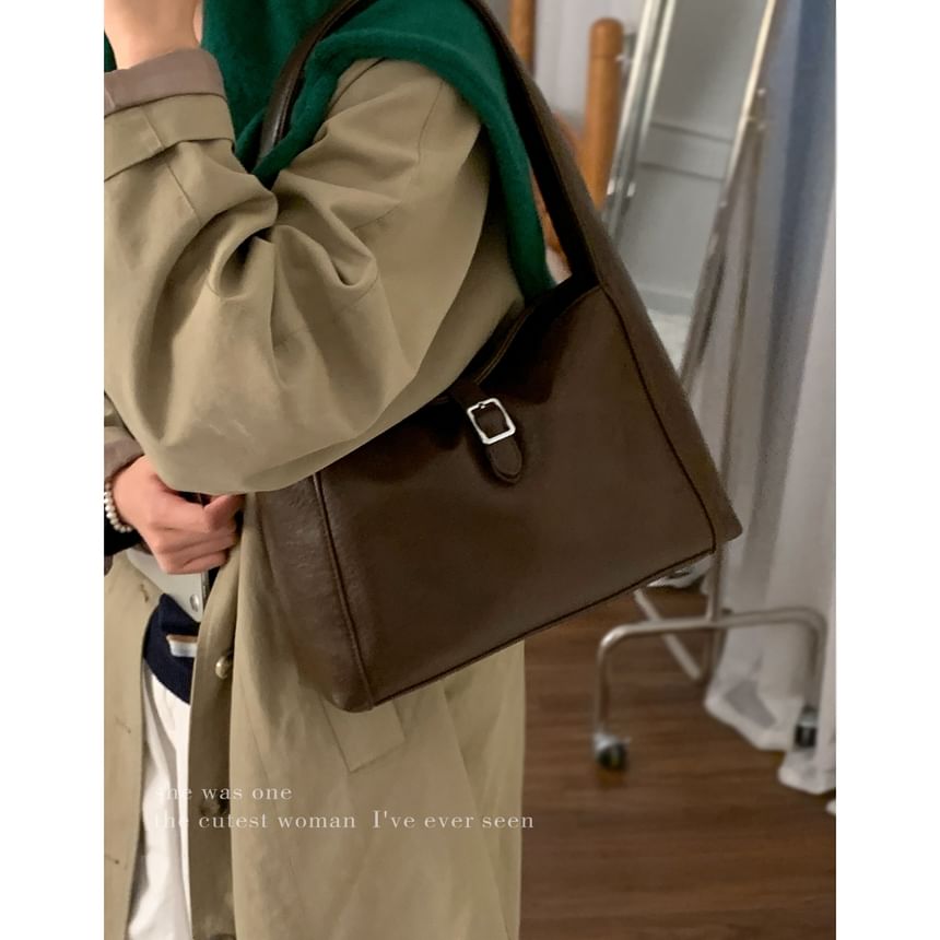 Buckled Shoulder Bag