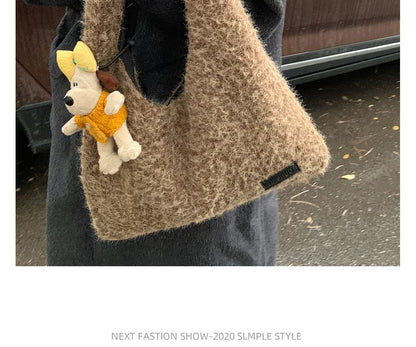 Plain Felt Shoulder Bag