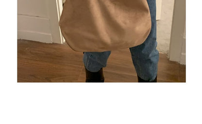 Faux Suede Shoulder Bag