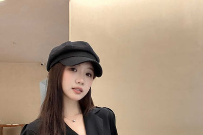 Notch Lapel Solid Single Button Wrap Blazer + High Rise Midi A-Line Skirt Set