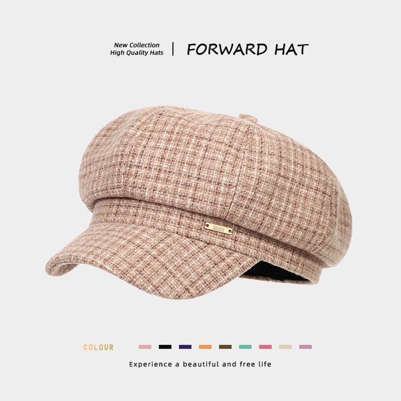 Plaid Newsboy Cap