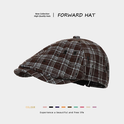 Plaid Flat Cap