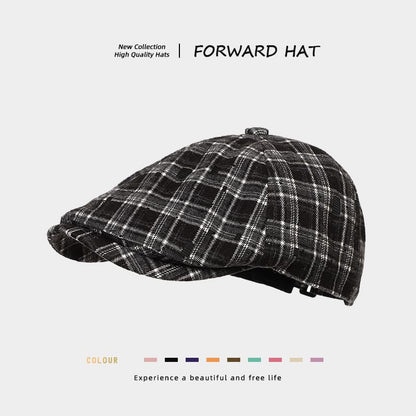 Plaid Flat Cap