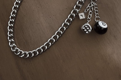 Dice Snooker Ball Pants Chain