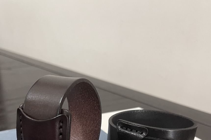 Genuine Leather Wide Bracelet