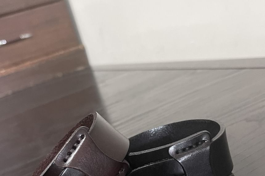 Genuine Leather Wide Bracelet