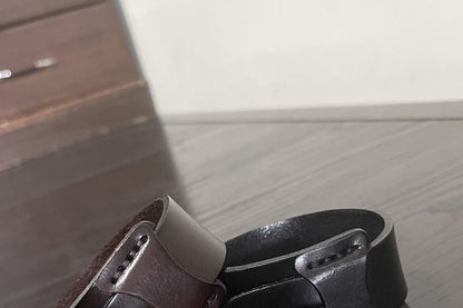Genuine Leather Wide Bracelet